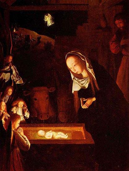 Geertgen Tot Sint Jans Geertgen depicted the Child Jesus as a light source on his painting The Nativity at Night oil painting image